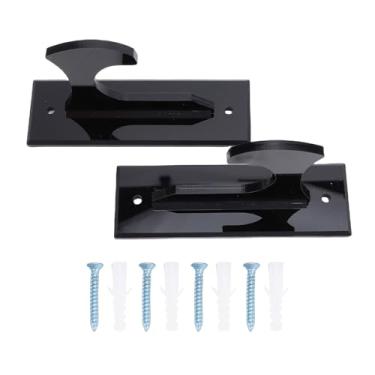 Imagem de Asixxsix Suporte de parede para espada em acrílico, resistente e transparente, fácil de instalar, ideal para exibir espadas como Katana, Tanto e Rapier. (Preta)