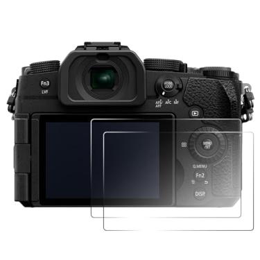 Imagem de 2 peças protetoras de tela compatíveis com câmera Panasonic Lumix G97, película de vidro temperado de dureza 9H de 0,25 mm, presente para entusiastas da câmera e criadores de conteúdo, impressão