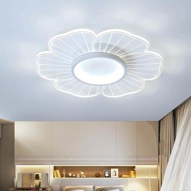Imagem de Luminária de teto LED branca 6000K, estilo moderno, em acrílico, para sala de estar, sala de jantar, quarto e cozinha, com Φ50cm.
