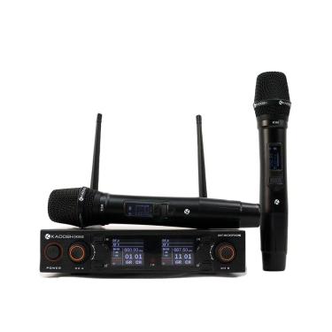 Imagem de Microfone de Mão Duplo Kadosh sem Fio, K-502M UHF