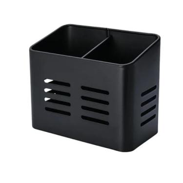 Imagem de 1/2 pçs rack de talheres de aço inoxidável pauzinhos e colher organizador de utensílios de cozinha acessórios de cozinha fácil de limpar design portátil adequado para armazenamento de utensílios de