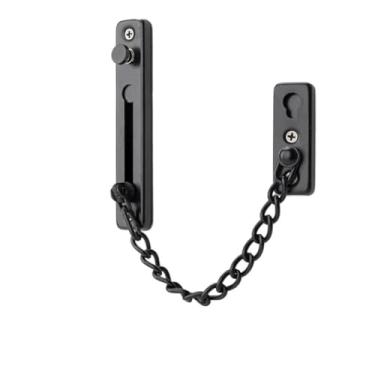 Imagem de Corrente de aço inoxidável, corrente de porta, corrente de trava, kit de corrente de porta de fácil instalação, ferramentas de ferragens domésticas para armários, cercas, alojamento de viagem, portas