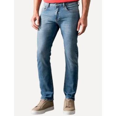 Imagem de Calça Calvin Klein Jeans Masculina Slim 5 Pockets Azul Médio-Masculino