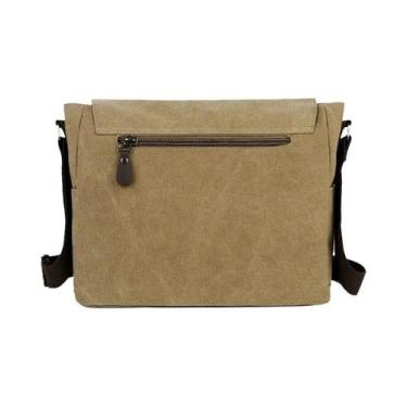 Imagem de Bolsa De Ombro Retro De Lona Grande Para Homens, Ideal Para Viagens De