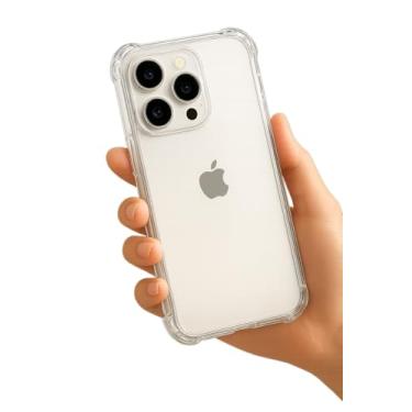 Imagem de Capa Protetora Anti-Impacto em TPU Transparente Premium para iPhone 15 Pro – Ultra Resistência e Design Slim