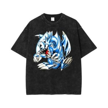 Imagem de Camiseta Unissex Oversized De Anime Yu-Gi-Oh! Change of Heart Lavada Y