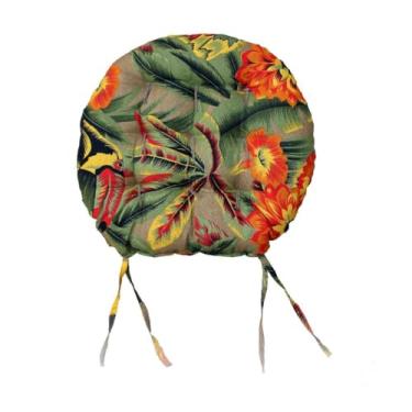 Imagem de Almofada Futon Redonda Estampada 40x40 cm para Cadeira Assento Decorativo Confortável para Sala Cozinha e Escritório (COLOR 4)