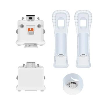 Imagem de TOMSIN 2 Pack Adapter for Wii Motion Plus, External Motion Sensor Accelerator Attachment for Wii Remote Controller with Motion Plus