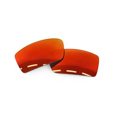 Imagem de Forobb Lentes de reposição polarizadas para óculos de sol Oakley Gascan OO9014 - vermelho maçarico - policarbonato polarizado
