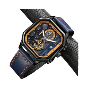 Imagem de Relógio Masculino MEGIR À Prova D'Água Com Cronógrafo E Mostrador Quad