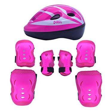 Imagem de Kit de proteção radical com capacete tam. M rosa - Bel Sports