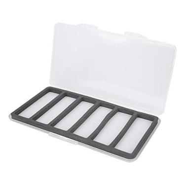 Imagem de KIMISS Caixa de Armazenamento Magnética de Equipamento de Pesca Com Mosca ABS Com Espuma - Organizador de Isca de Gancho de Peixe para Fácil Transporte (6 slots)