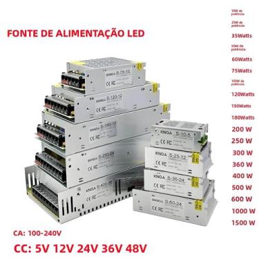 Imagem de Fonte De Alimentação DC De Alta Tensão 220V Para 5V 12V 24V 36V 48V Tr