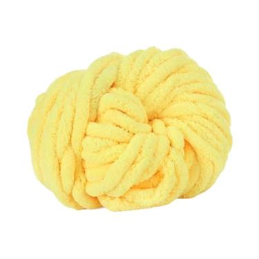 Imagem de Nishiyuenyi Fio grosso e encorpado para tricô manual com os braços, ideal para fazer mantas, Amarelo