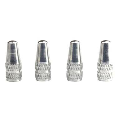 Imagem de Tampa de válvula de bicicleta, 4 peças de tampas de haste de válvula de pneu de bicicleta, tampas de pneu de ar de bicicleta, tampa de válvula multifuncional estilo francês, tampas de poeira de