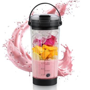 Imagem de PCTTOIL Misturador compatível com Ninja Blast Liquidificador portátil, Copo de mistura de 530 ml com tampa à prova de vazamento para Ninja Blast BC151EUBK/BC151EUNV/BC151EUPR/BC151UKEUGV (preto)