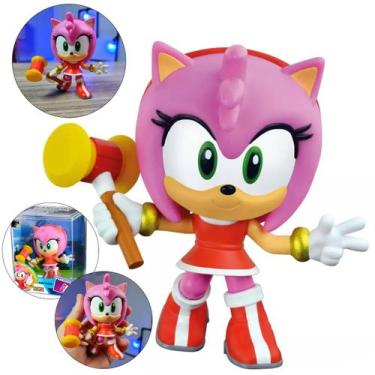 Imagem de Amy Rose Boneca Sonic Sega Colecionável The Hedgehog Fandom, Colorido