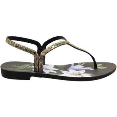 Imagem de Sandália Rasteira De Dedo Grendha Floral Feminina-Feminino