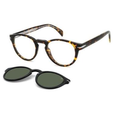 Imagem de Armação Clip On David Beckham DB 7104/CS 086 - Marrom 49-Masculino