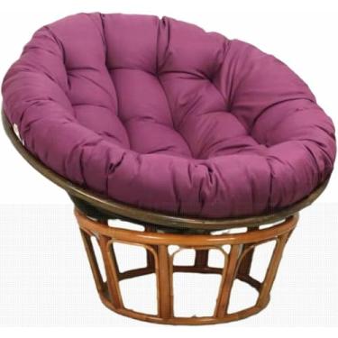 Imagem de Almofada redonda para assento de cesto suspenso, almofada macia redonda para encosto de cadeira suspensa em formato de ovo, almofada para cadeira de balanço de jardim 80x80 polegadas