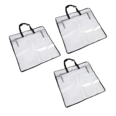 Imagem de Yinhing Sacos de Armazenamento de Guirlanda Transparente, Plástico, 3 Pacotes, Zíper, Multiuso, à Prova de Poeira, Organizador Transparente para Decorações de Natal, Organização