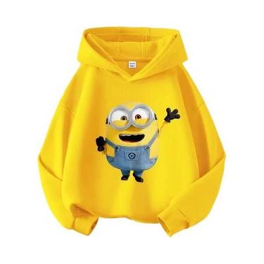 Imagem de Moletom Com Capuz Estampado Minions Despicable Me Para Meninos E Menin