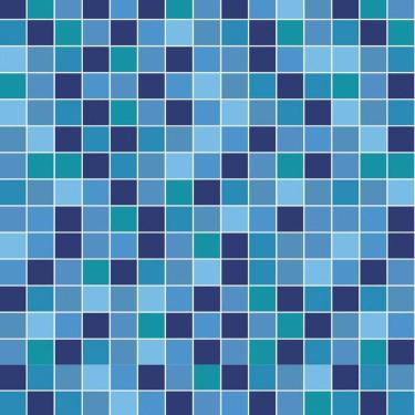 Imagem de Papel De Parede Pastilhas Azul Piscina Autocolante Cozinha