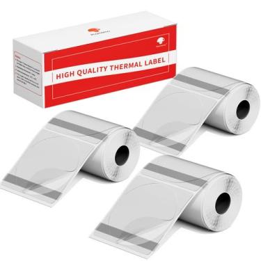 Imagem de Etiquetas Térmicas Phomemo Paquete de 3 Círculo Transparente 50x50mm M