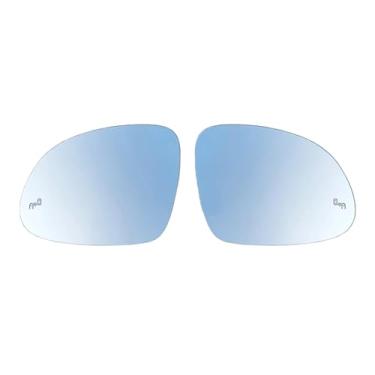 Imagem de Espelho lateral de aviso de ponto cego aquecido Compatível com vw tiguan 5n 2009-2016 sharan 7n 2012-2019 skoda yeti 2014 bsd bsm lente transparente(A Pair)