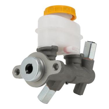 Imagem de INFINAUTO Cilindro mestre de freio com reservatório nº 460102M100 para Nissan Sunny 1990-1994 Cilindro mestre hidráulico prateado plástico de liga de alumínio branco 1 peça