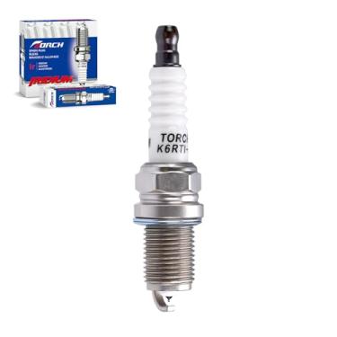 Imagem de TORCH Velas de ignição de platina irídio K6RTI-11 substituem para BKR6EIX-11 3764 Apto para Toyota Corolla Camry Sienna Audi A4 A5 A6 Quattro Honda Civic CR-Z Nissan Sentra Frontier, 1 peça