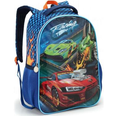 Imagem de Mochila De Costas 17 Racing Carro Speed Passeio Escolar