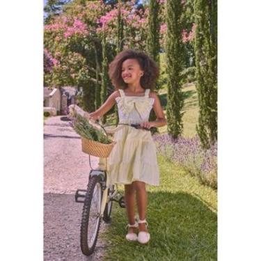 Imagem de Vestido Infantil Amarelo Com Laço e Perolas Petit Cherie-Feminino