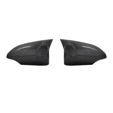 Imagem de 2 pçs espelho cobre lado esquerdo direito retrovisor capa Compatível com toyota camry 2011-2017(Carbon fiber pattern)