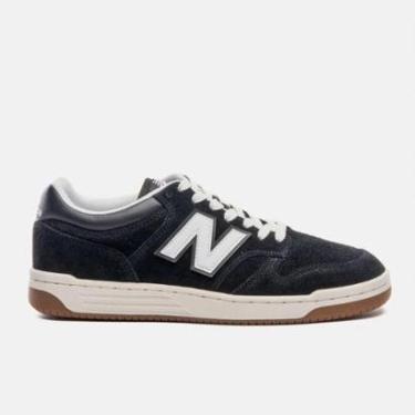 Imagem de Tênis New Balance 480 Preto Bege Claro BB480HEB-Unissex