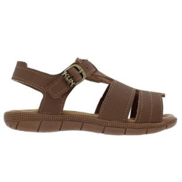 Imagem de Sandália Infantil Menino Klin 171256 Marrom-Masculino
