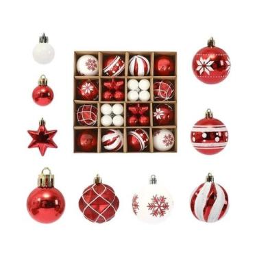 Imagem de Decoração De Árvore De Natal, Bolas De Natal De 3/6cm, Ornamento Suspe