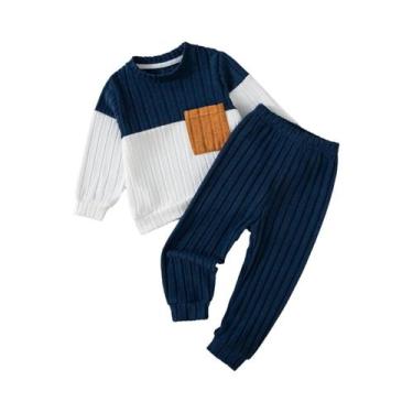 Imagem de Conjunto De Calças E Suéter De Manga Longa Para Meninos Outono Inverno