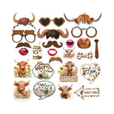 Imagem de Acessórios Para Festa De Aniversário Infantil, Props De Cabra Highland