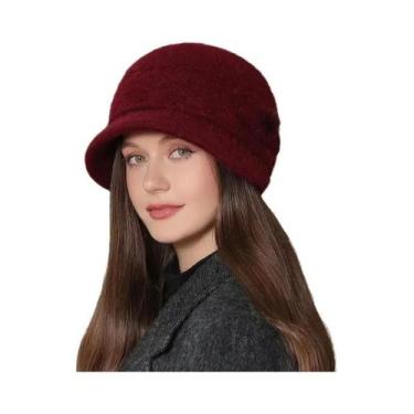 Imagem de Chapéu Bucket Feminino De Inverno Quente Com Forro De Pele, Casual Par