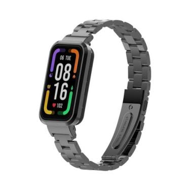 Imagem de Pulseira De Metal Redmi Smart Band pro Com Integração De Estojo Protet