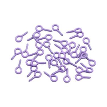 Imagem de Olhos De Parafuso Coloridos Em Liga De Zinco 100pçs 4x8/5x10mm Mini Il