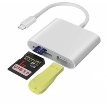 Imagem de Adaptador De Memória Leitor De Cartão Micro SD SD TF USB Tipo C OTG USB 3.0 Para Celular Tablet Notebook Computador Expansão De Armazenamento Transferência Rápida De Dados Multidispositivo