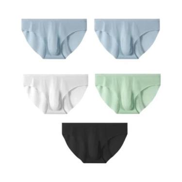 Imagem de Cuecas Masculinas De Verão Em Seda Gelada, 5 Peças, Transparentes, De 