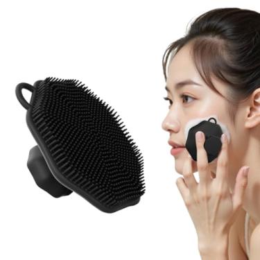 Imagem de Escova de limpeza facial manual com cerdas macias, adequada para todos os tipos de pele.