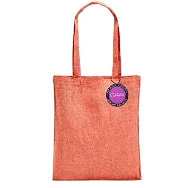 Imagem de Sacola Ecobag em Algodão Reciclado 37x41cm Lérida TopGet (Vermelho)