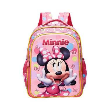 Imagem de Mochila De Costas Escolar Minnie 3D Disney 13242 - Xeryus