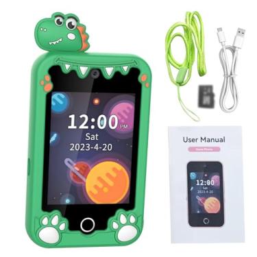 Imagem de Fockety Telefone Inteligente Infantil, Brinquedo de Aprendizagem Com Tela Sensível Ao Toque de 2,8 Polegadas Com Câmera Dupla e Memória de 8 GB, Jogos Educativos, Calculadora de Calendário