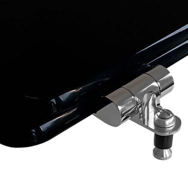 Imagem de Tampa de Privada Poliéster Soft Plus Preto Louça Fiori