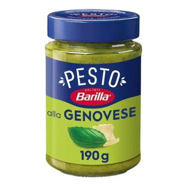 Imagem de Molho Pesto Genovese Barilla Vidro 190g, Molho Pesto Genovese